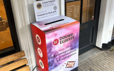 Inzameling van D.E.-punten in Alblasserdam en Papendrecht voor Voedselbank